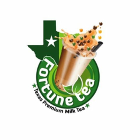 FORTUNE TEA TEXAS PREMIUM MILK TEA Logo (USPTO, 20.06.2019)