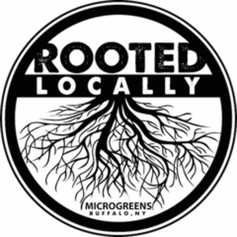 ROOTED LOCALLY MICROGREENS BUFFALO, NY Logo (USPTO, 02.08.2019)