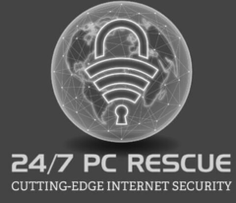 24/7 PC RESCUE CUTTING-EDGE INTERNET SECURITY Logo (USPTO, 24.11.2019)