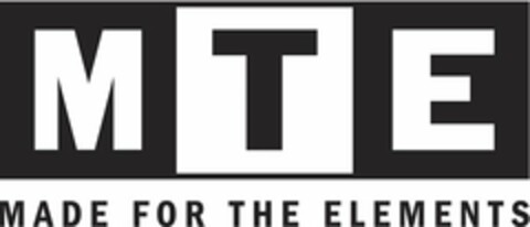 MTE MADE FOR THE ELEMENTS Logo (USPTO, 05.05.2020)