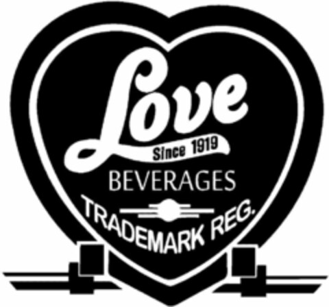 LOVE SINCE 1919 BEVERAGES Logo (USPTO, 20.05.2020)