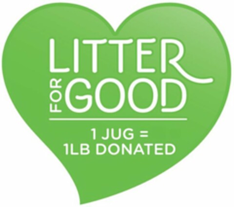 LITTER FOR GOOD | 1 JUG = 1LB DONATED Logo (USPTO, 22.05.2020)