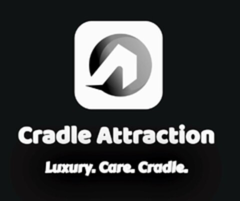 CRADLE ATTRACTION LUXURY. CARE. CRADLE. Logo (USPTO, 09/21/2020)