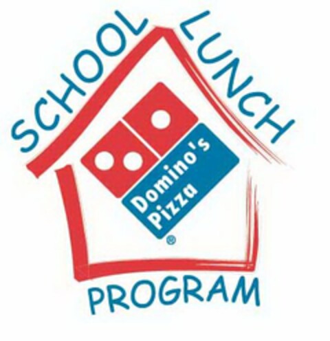 DOMINO'S PIZZA SCHOOL LUNCH PROGRAM Logo (USPTO, 30.06.2009)