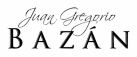 JUAN GREGORIO BAZÁN Logo (USPTO, 04/12/2010)