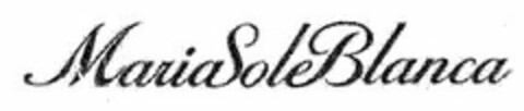 MARIASOLEBLANCA Logo (USPTO, 13.08.2010)