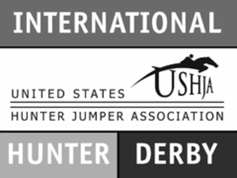 INTERNATIONAL USHJA HUNTER DERBY UNITED STATES HUNTER JUMPER ASSOCIATION Logo (USPTO, 30.03.2011)