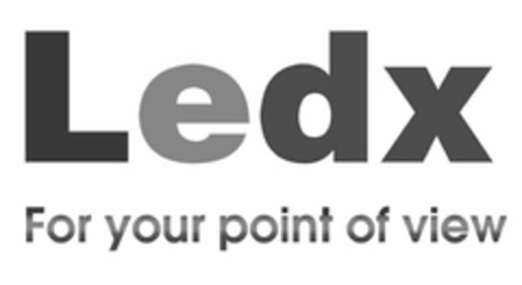 LEDX FOR YOUR POINT OF VIEW Logo (USPTO, 20.04.2011)
