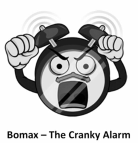 BOMAX - THE CRANKY ALARM Logo (USPTO, 04/24/2012)