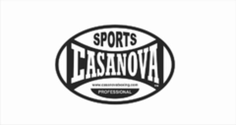 SPORTS CASANOVA WWW.CASANOVABOXING.COM PROFESSIONAL Logo (USPTO, 25.03.2013)