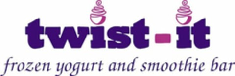 TWIST IT FROZEN YOGURT AND SMOOTHIE BAR Logo (USPTO, 23.04.2013)