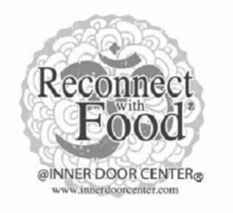 RECONNECT WITH FOOD @INNER DOOR CENTER WWW.INNERDOORCENTER.COM Logo (USPTO, 06.02.2015)