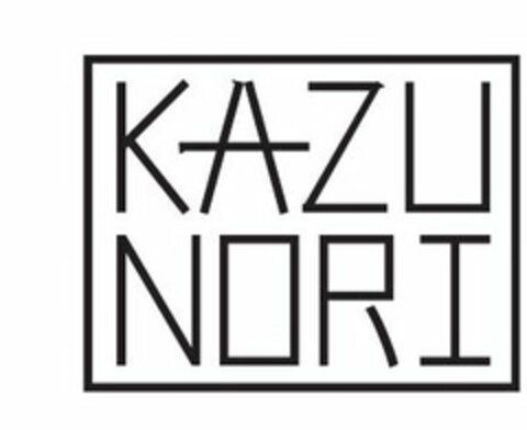 KAZUNORI Logo (USPTO, 24.02.2015)