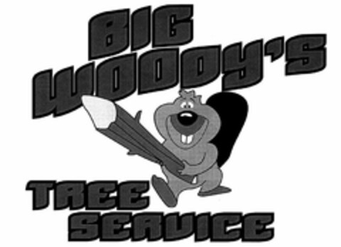 BIG WOODY'S TREE SERVICE Logo (USPTO, 07.04.2015)