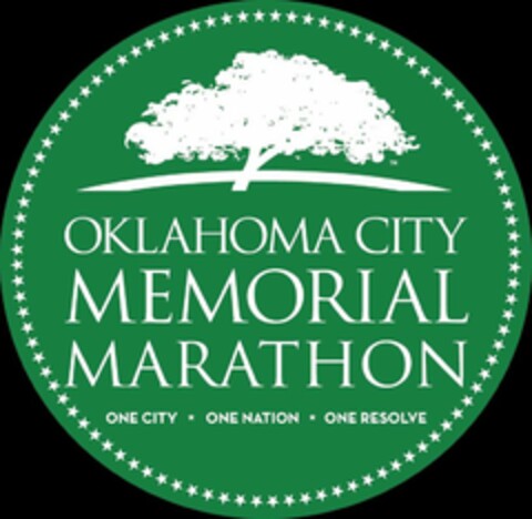 OKLAHOMA CITY MEMORIAL MARATHON ONE CITY ONE NATION ONE RESOLVE Logo (USPTO, 20.10.2015)
