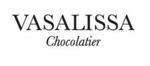 VASALISSA CHOCOLATIER Logo (USPTO, 02/15/2017)