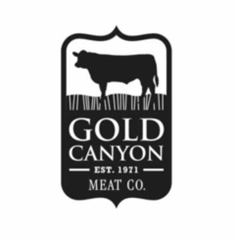 GOLD CANYON MEAT CO. EST. 1971 Logo (USPTO, 06/20/2017)