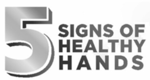 5 SIGNS OF HEALTHY HANDS Logo (USPTO, 26.06.2017)