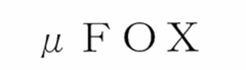 µ FOX Logo (USPTO, 27.06.2017)
