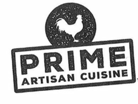 PRIME ARTISAN CUISINE Logo (USPTO, 10/06/2017)