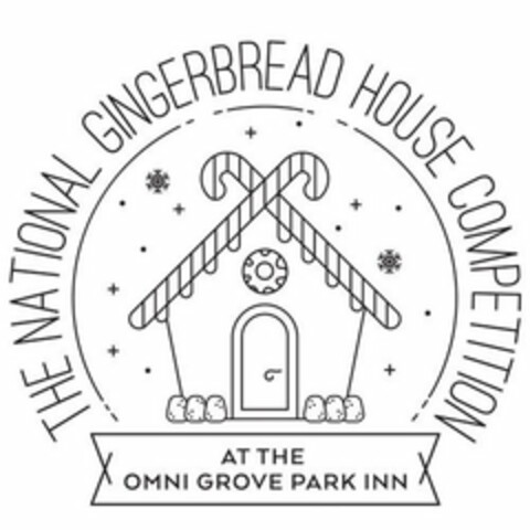 THE NATIONAL GINGERBREAD HOUSE COMPETITION AT THE OMNI GROVE PARK INN Logo (USPTO, 11/17/2017)