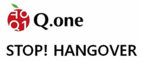 Q.ONE STOP! HANGOVER Logo (USPTO, 12/26/2017)