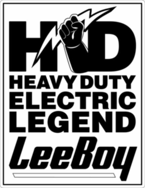 HD HEAVY DUTY ELECTRIC LEGEND LEEBOY Logo (USPTO, 20.02.2018)