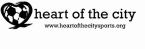 HEART OF THE CITY AND WWW.HEARTOFTHECITYSPORTS.ORG Logo (USPTO, 05/14/2018)