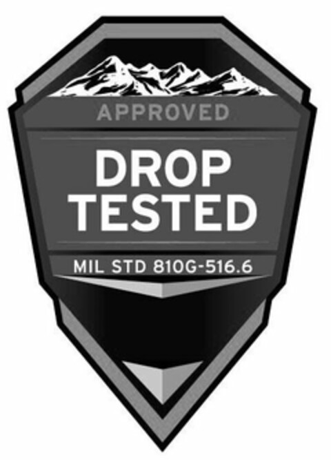 APPROVED DROP TESTED MIL STD 810G-516.6 Logo (USPTO, 09/17/2018)