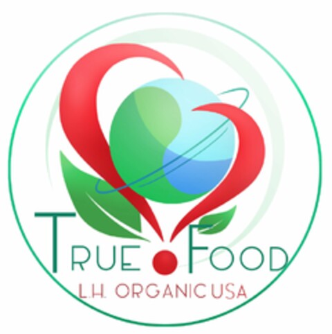 TRUE FOOD L.H. ORGANIC USA Logo (USPTO, 30.05.2019)