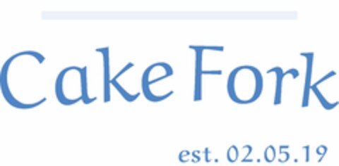 CAKE FORK EST. 02.05.19 Logo (USPTO, 16.06.2019)