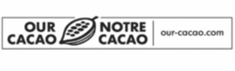 OUR CACAO NOTRE CACAO OUR-CACAO.COM Logo (USPTO, 01/30/2020)