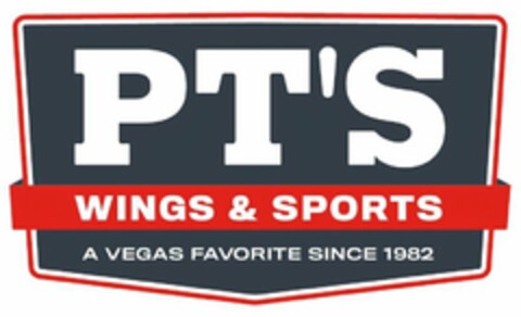 PT'S WINGS & SPORTS A VEGAS FAVORITE SINCE 1982 Logo (USPTO, 02/10/2020)