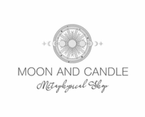 MOON AND CANDLE METAPHYSICAL SHOP Logo (USPTO, 22.04.2020)