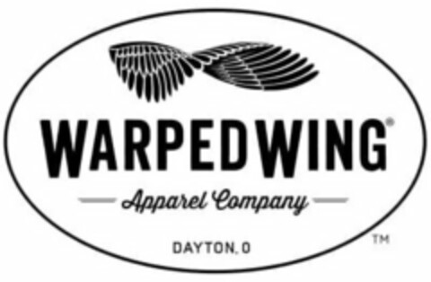 WARPED WING APPAREL COMPANY DAYTON, O Logo (USPTO, 16.07.2020)