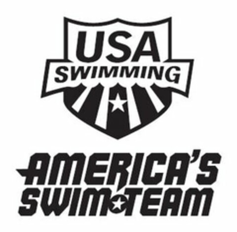 AMERICA'S SWIM TEAM USA SWIMMING Logo (USPTO, 03.11.2009)