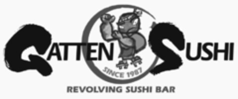 GATTEN SUSHI REVOLVING SUSHI BAR Logo (USPTO, 17.02.2010)