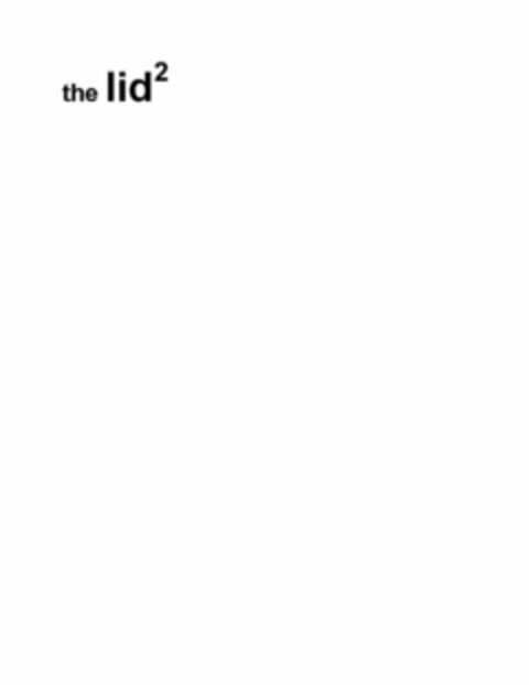 THE LID 2 Logo (USPTO, 09.07.2010)