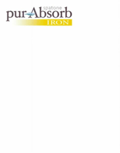 SPATONE PUR ABSORB IRON Logo (USPTO, 19.01.2011)