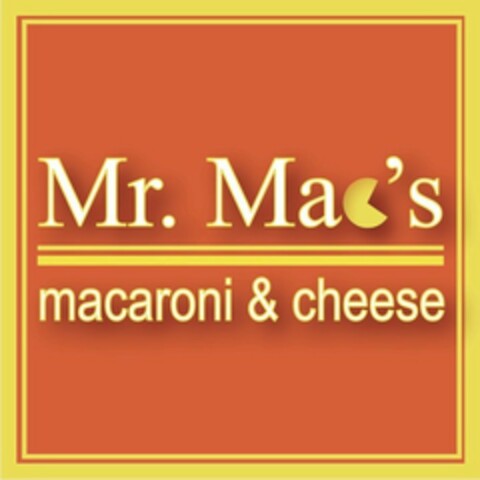 MR. MAC'S MACARONI & CHEESE Logo (USPTO, 11/01/2011)