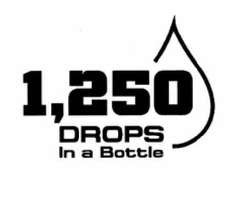 1,250 DROPS IN A BOTTLE Logo (USPTO, 01.06.2012)