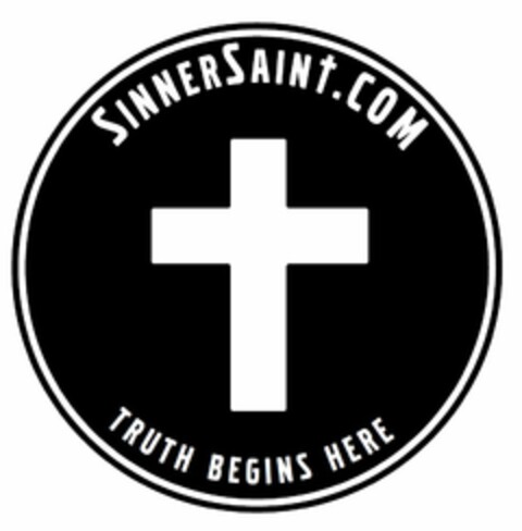 SINNERSAINT.COM TRUTH BEGINS HERE Logo (USPTO, 12.07.2013)