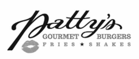 PATTY'S GOURMET BURGERS FRIES SHAKES Logo (USPTO, 20.08.2013)