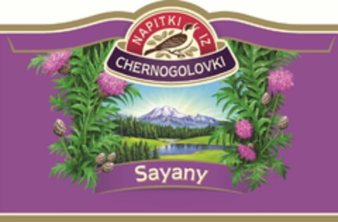 NAPITKI IZ CHERNOGOLOVKI SAYANY Logo (USPTO, 17.09.2013)