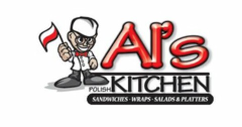 AL'S POLISH KITCHEN SANDWICHES WRAPS SALADS & PLATTERS Logo (USPTO, 03/18/2014)