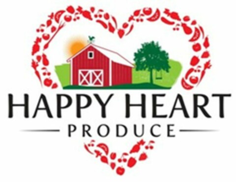 HAPPY HEART PRODUCE Logo (USPTO, 02.07.2014)