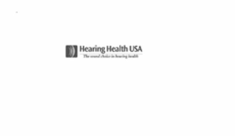 HEARING HEALTH USA THE SOUND CHOICE IN HEARING HEALTH Logo (USPTO, 13.02.2015)