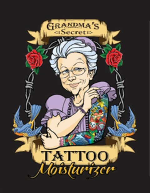 GRANDMA'S SECRET TATTOO MOISTURIZER Logo (USPTO, 20.08.2015)