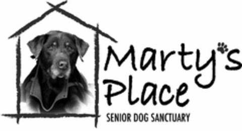 MARTY'S PLACE SENIOR DOG SANCTUARY Logo (USPTO, 16.10.2015)