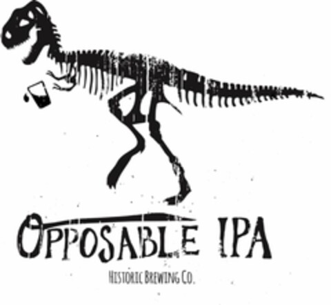 OPPOSABLE IPA HISTORIC BREWING CO. Logo (USPTO, 05.02.2016)